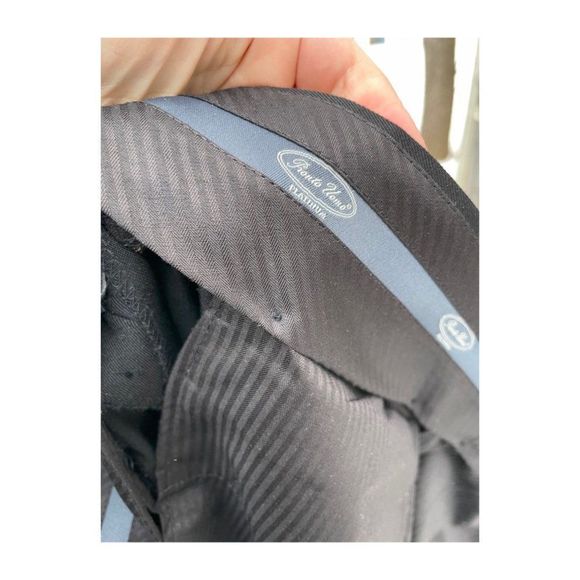 Pronto Uomo Platinum Black Trousers Pants Formal Pleat Front Sz 42 Short - Picture 4 of 6